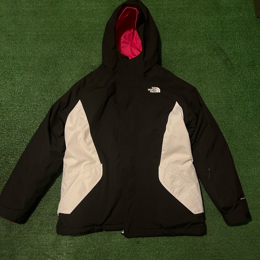Girls  north face jacket 2 in one jacket size Xl